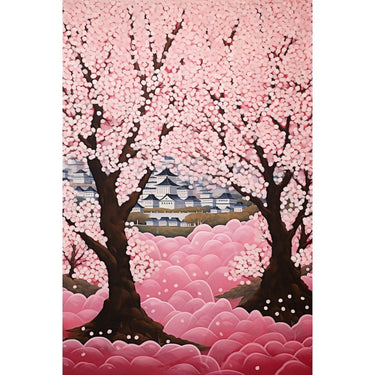 Cherry Blossom Dot Canvas